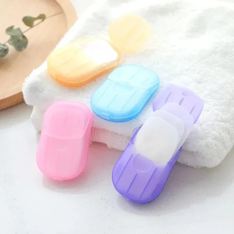 4 Box Travel Soap Paper Sheets with Case