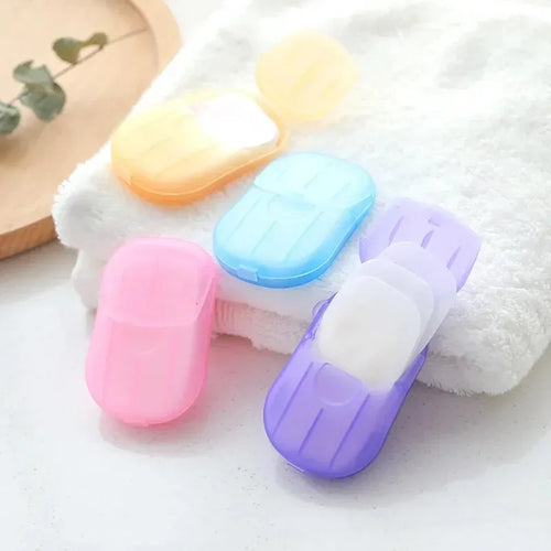 4 Box Travel Soap Paper Sheets with Case