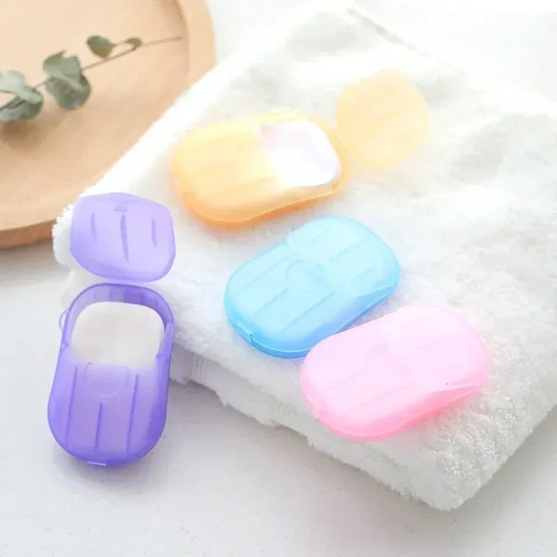 4 Box Travel Soap Paper Sheets with Case