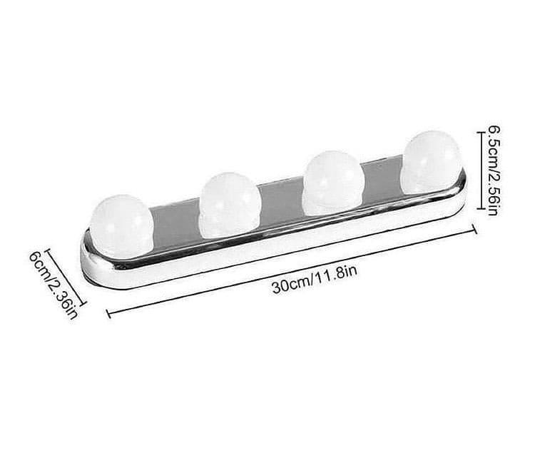 4 Bulb Makeup Mirror Light for Perfect Lighting