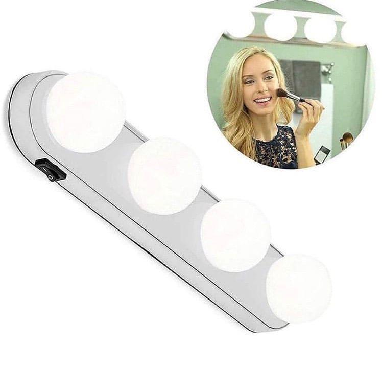 4 Bulb Makeup Mirror Light for Perfect Lighting