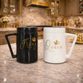 Couple Gift Mug Set – King & Queen Print