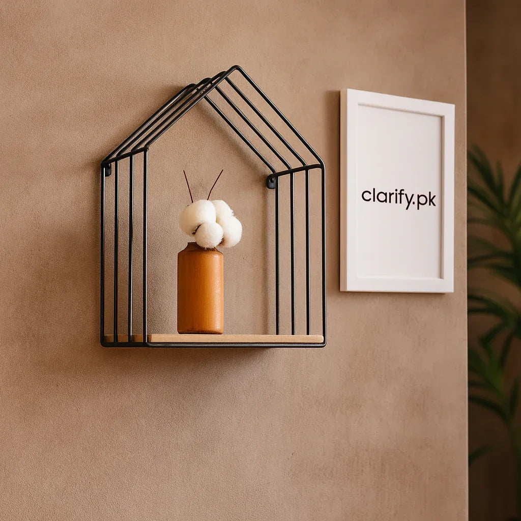 Hut Style Wall Shelf – Modern Decorative Organizer