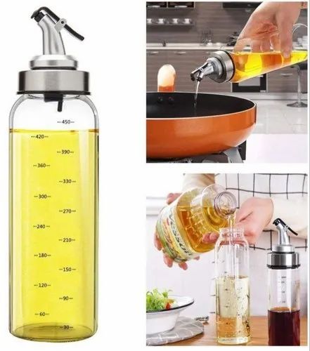 High-Durability Glass Oil & Vinegar Dispenser Bottle