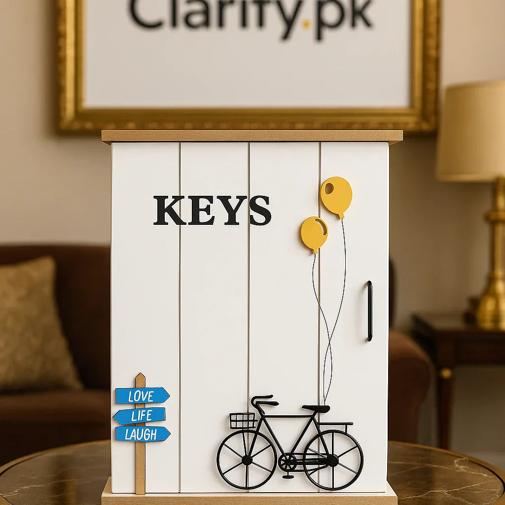 Wooden Key Box with Bicycle Design – Love Life Laugh