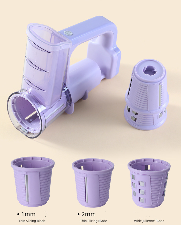 Electric Vegetable Slicer – 4-Blade Automated Prep Station