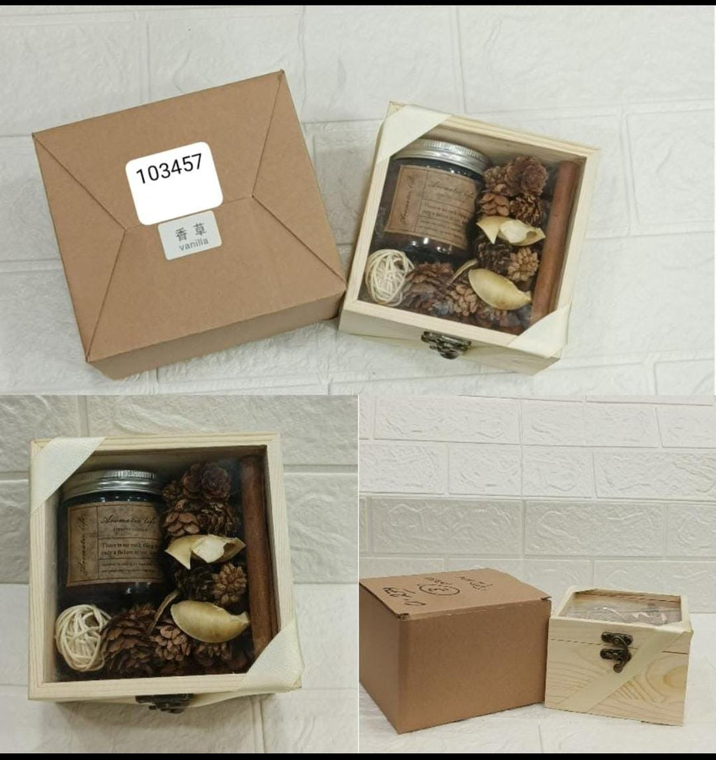 Natural Mehak Potpourri Wooden Gift Box