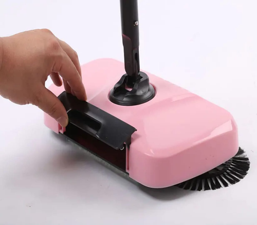 3-in-1 Hand Push Sweeper Magic Broom - Manual Floor Sweeper & Mop