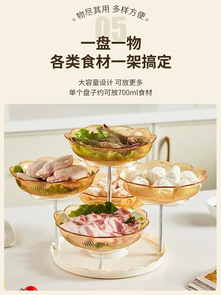 5-Head Starving Fruit Basket – Modern Kitchen Organizer