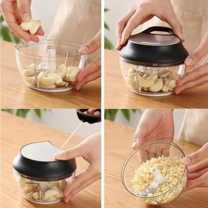 Shengya Manual Food Chopper – High-Speed Hand-Powered Processor