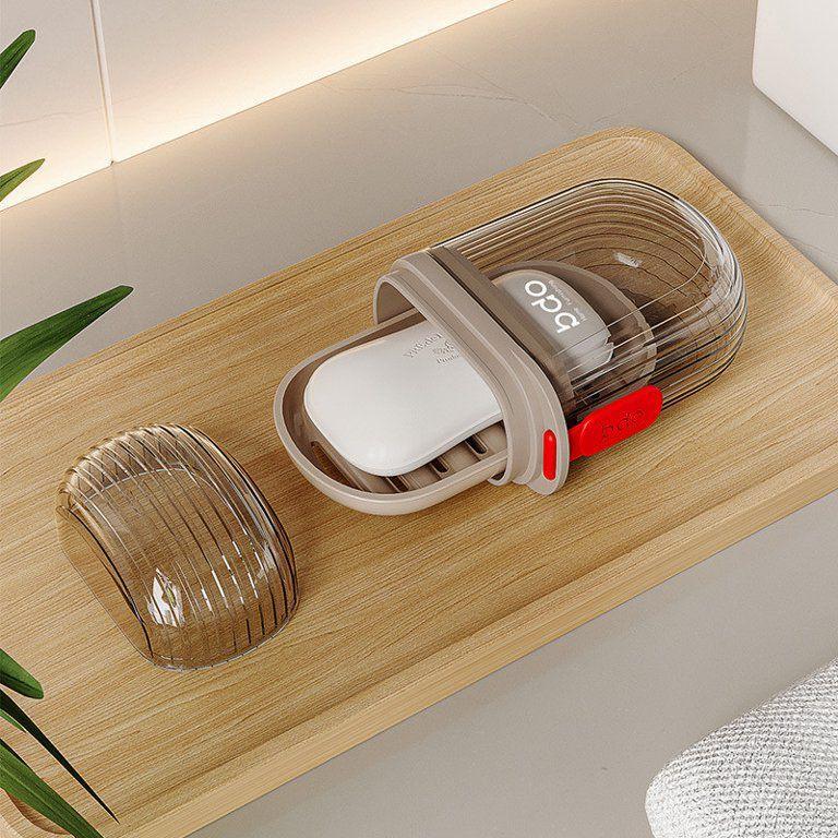 Portable Soap Dish with Drainage - Travel-Friendly Design