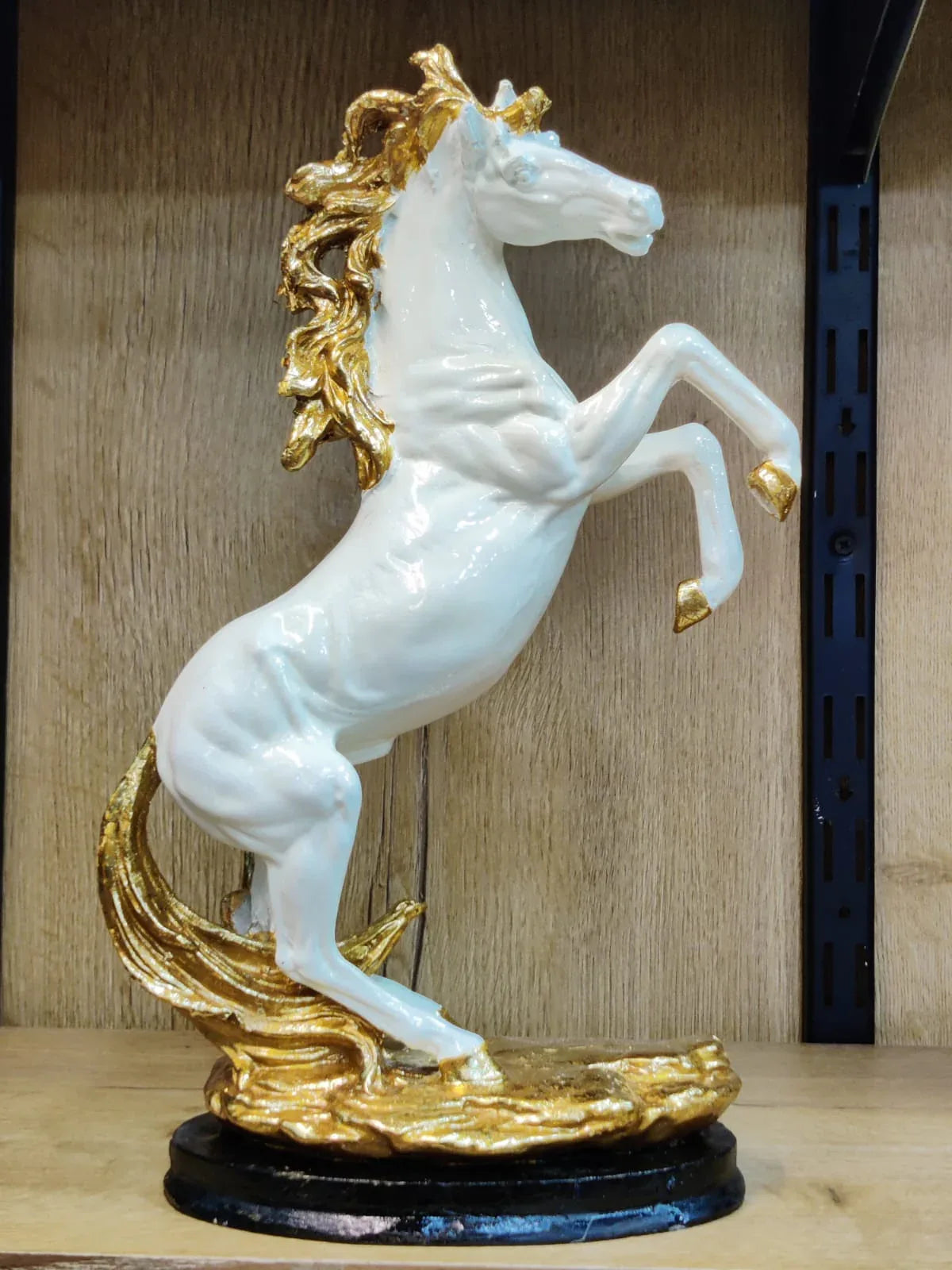 Luxury Rearing Horse Statue – Elegant Home Décor (Medium Size)