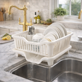 Dish Drying Rack – Integrated Drainage Kitchen Organizer