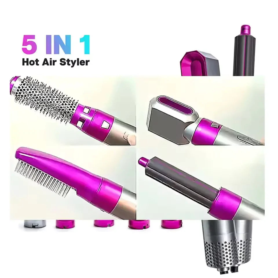 5 in 1 Hot Air Brush for Hairs - Hair Dryer Brush