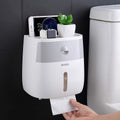 ECOCO Double-Layer Tissue Box & Stationery Storage Organizer