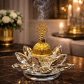 Crystal Lotus Incense Burner – Imperial Elegance