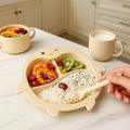 Bamboo Fibre Kids Plate & Cutlery Set – Penguin Design