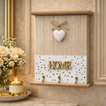 Decorative Wooden Key Box with Hooks – Home