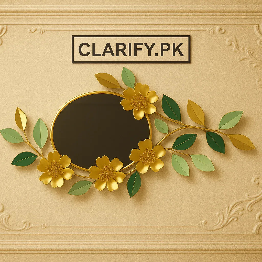 Metal Mirror Motive – 21 Inch Decorative Wall Mirror