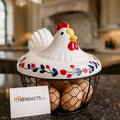 Chicken Egg Basket & Wire Mesh Storage