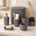 Premium Quality 6-Piece Bathroom Accessories Set – Grey