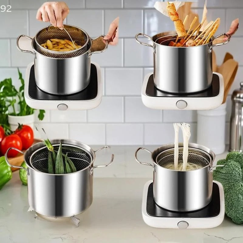3.5L Deep Fryer & Multi-Pot – Stainless Steel Culinary Station