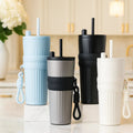 316 Stainless Steel Sipper Bottle – Textured Body