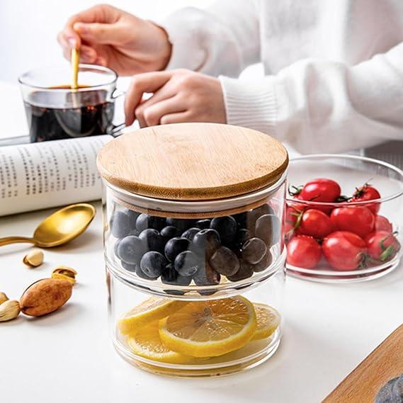 3-Layer Glass Food Container – Airtight Meal Storage