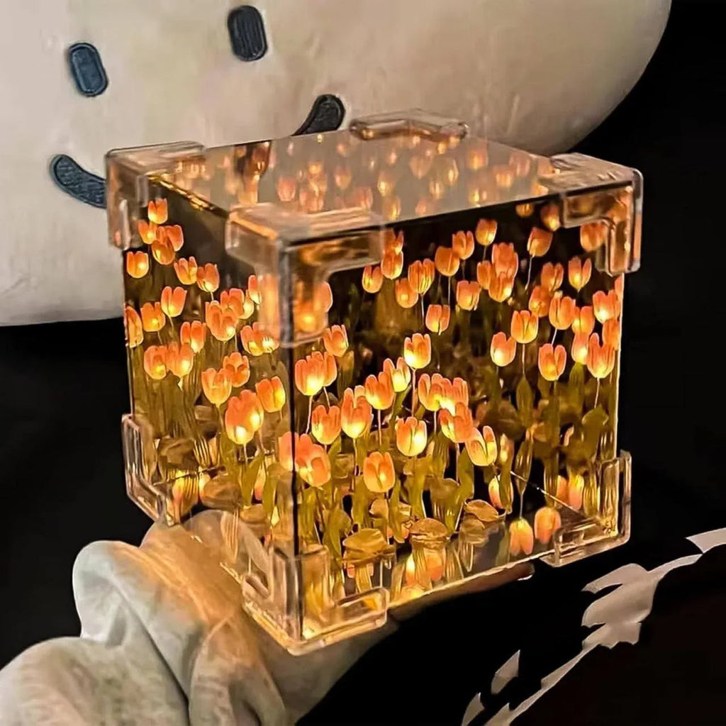 Tulip LED Night Lamp – Soft Glow Flower Table Light