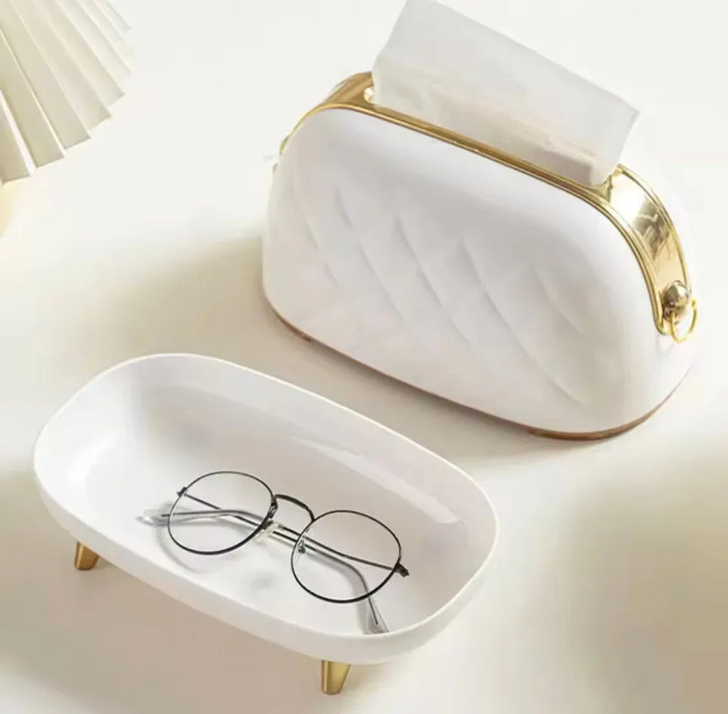 Luxury Purse Style Tissue Box – Elegant Tissue Holder