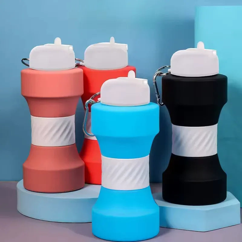 650ml Silicone Sports Water Bottle – Durable & Portable