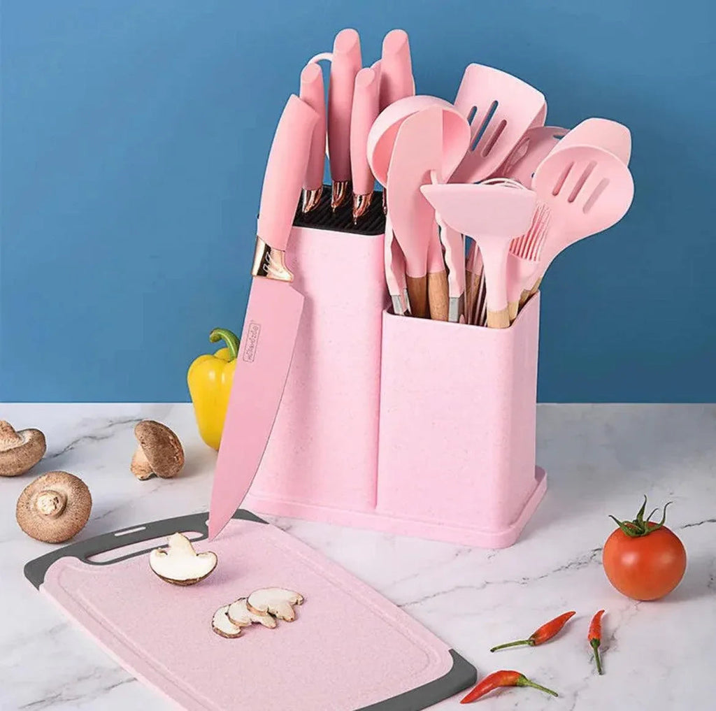 19Pcs Silicone Kitchen Utensils Set for Cooking and Baking