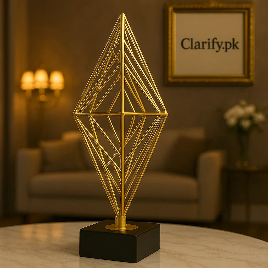 Metal Missile Motif Showpiece – Modern Home Décor