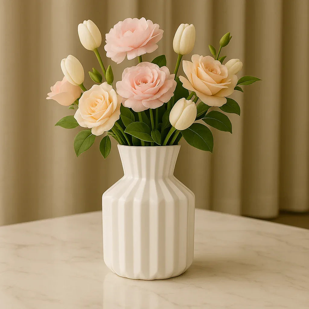 Elegant Floral Vase Centerpiece – Artificial Flower Décor