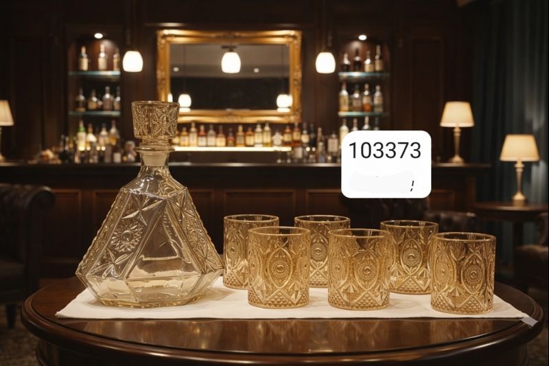 7pcs Crystal Decanter Glass Set – Elegant