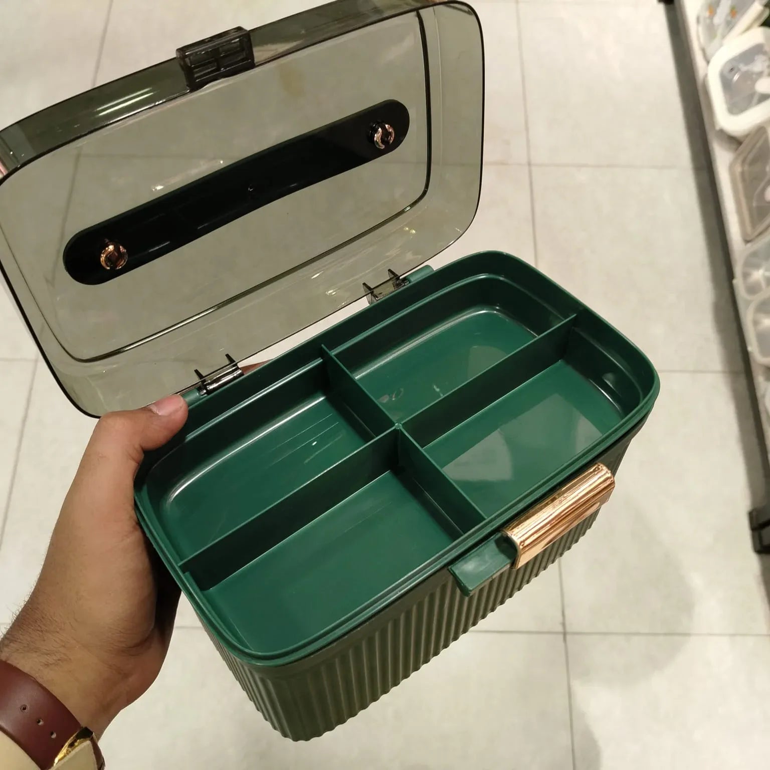 Luxury Storage & Jewellery Box with Transparent Lid