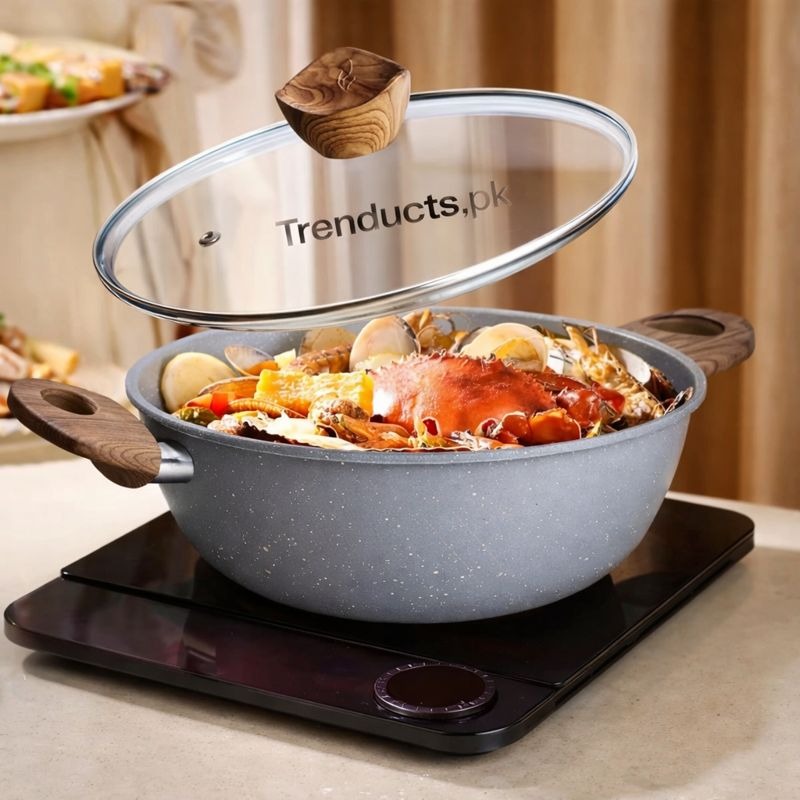 Synmore Granite Coating Cooking Pot – Non Stick