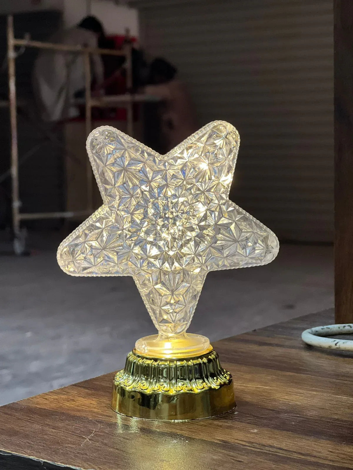 Crystal Star LED Night Light – Decorative Small Lamp
