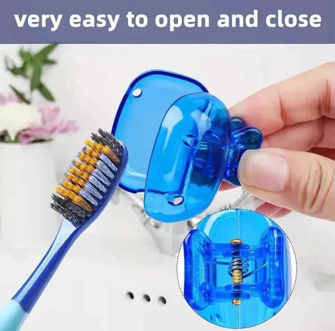 Portable Toothbrush Cover - Travel-Friendly Dental Hygiene Solution