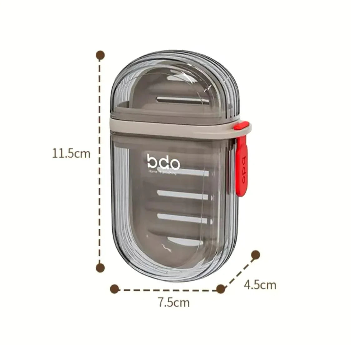 Portable Soap Dish with Drainage - Travel-Friendly Design