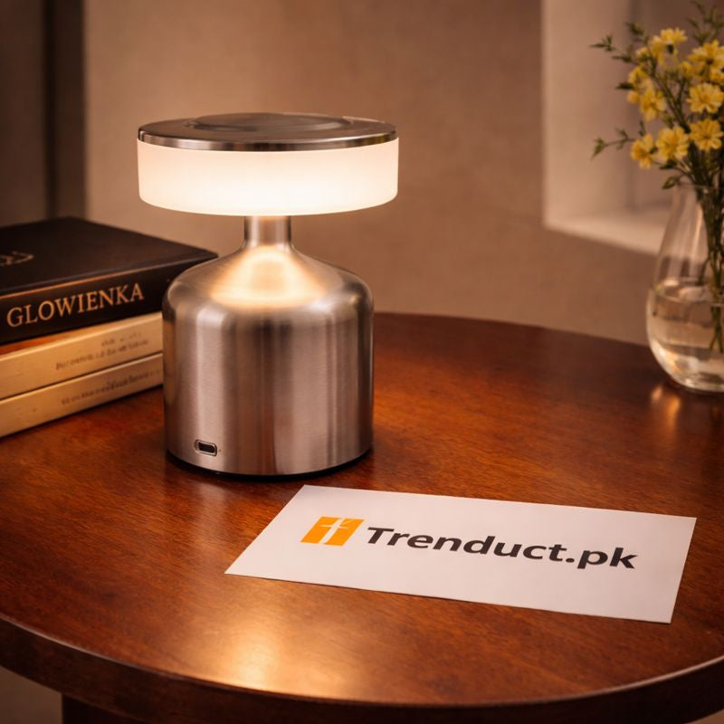 Mini Metal Desk Lamp – USB Rechargeable Touch Lamp