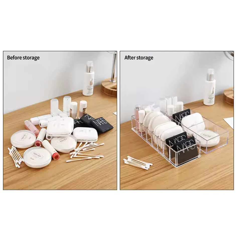 8 Compartment Organizer for Cosmetics & Accessories