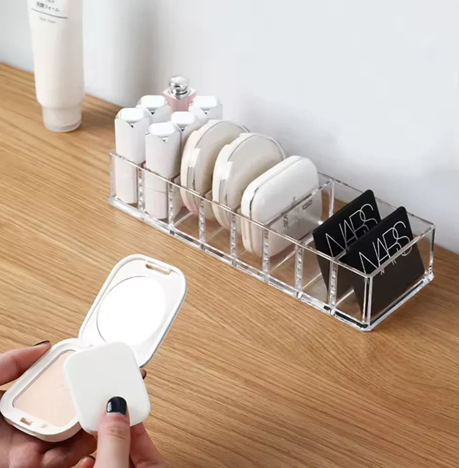 8 Compartment Organizer for Cosmetics & Accessories