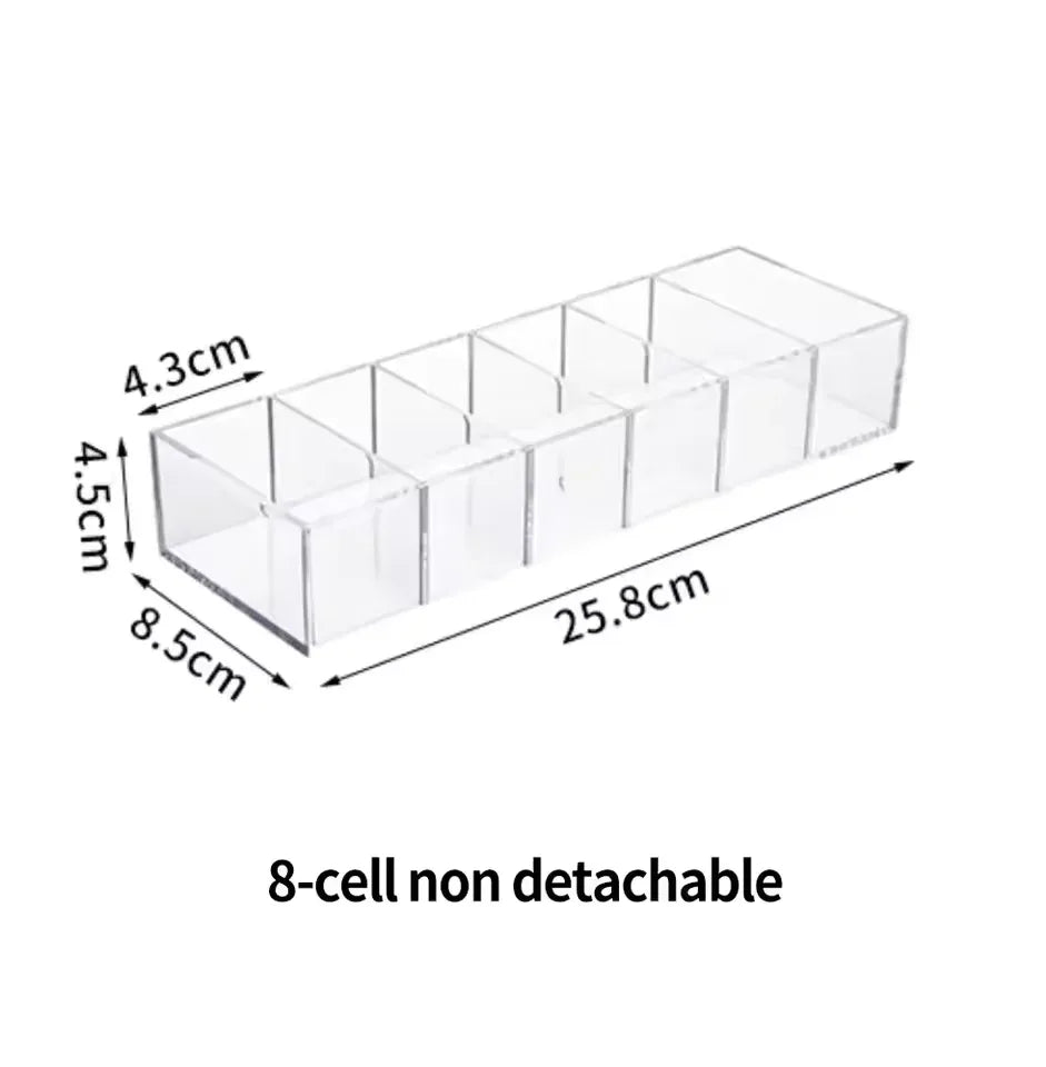 8 Compartment Organizer for Cosmetics & Accessories