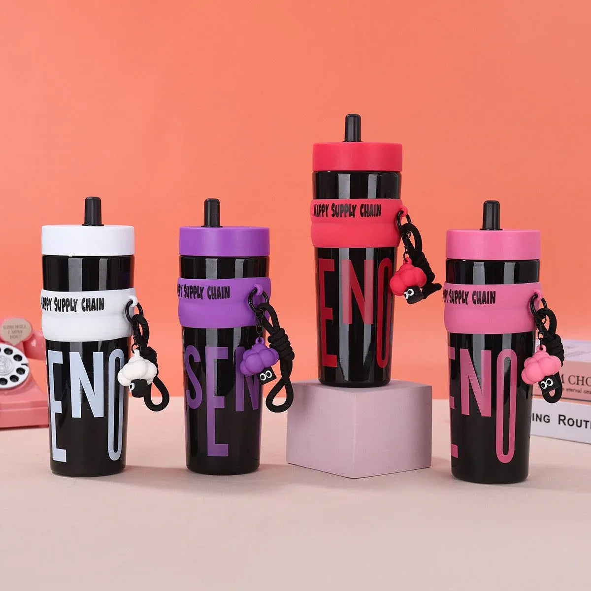 Supply Chain Stainless Steel Water Bottle – Insulated & Durable (Random Design)