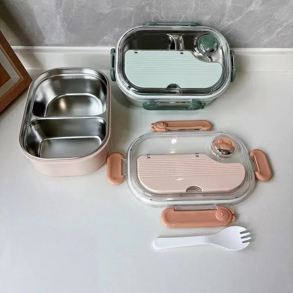 Stainless Steel Insulated Bento Lunch Box with Spoon