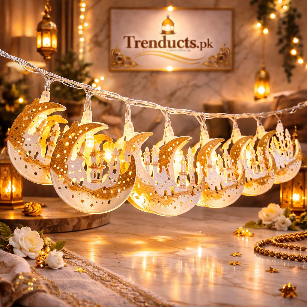 Warm Glow Islamic Motive String Lights