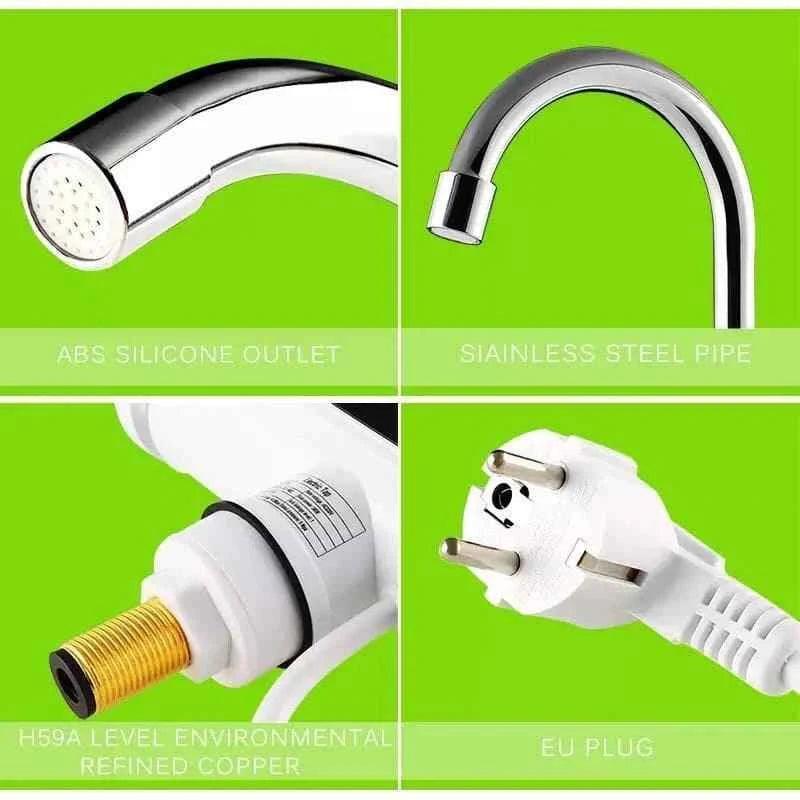 Electric Heating Faucet for Instant Hot & Cold Water – Instant Water Heater System
