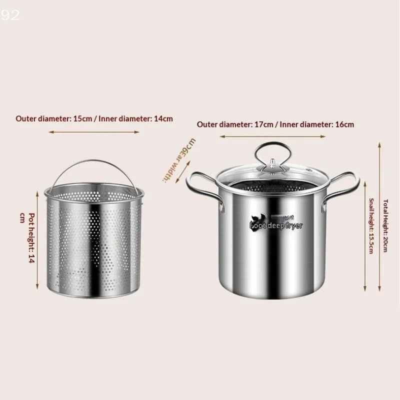 3.5L Deep Fryer & Multi-Pot – Stainless Steel Culinary Station