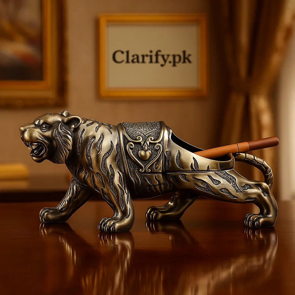 Metal Tiger Ashtray – Creative Smoking Accessory